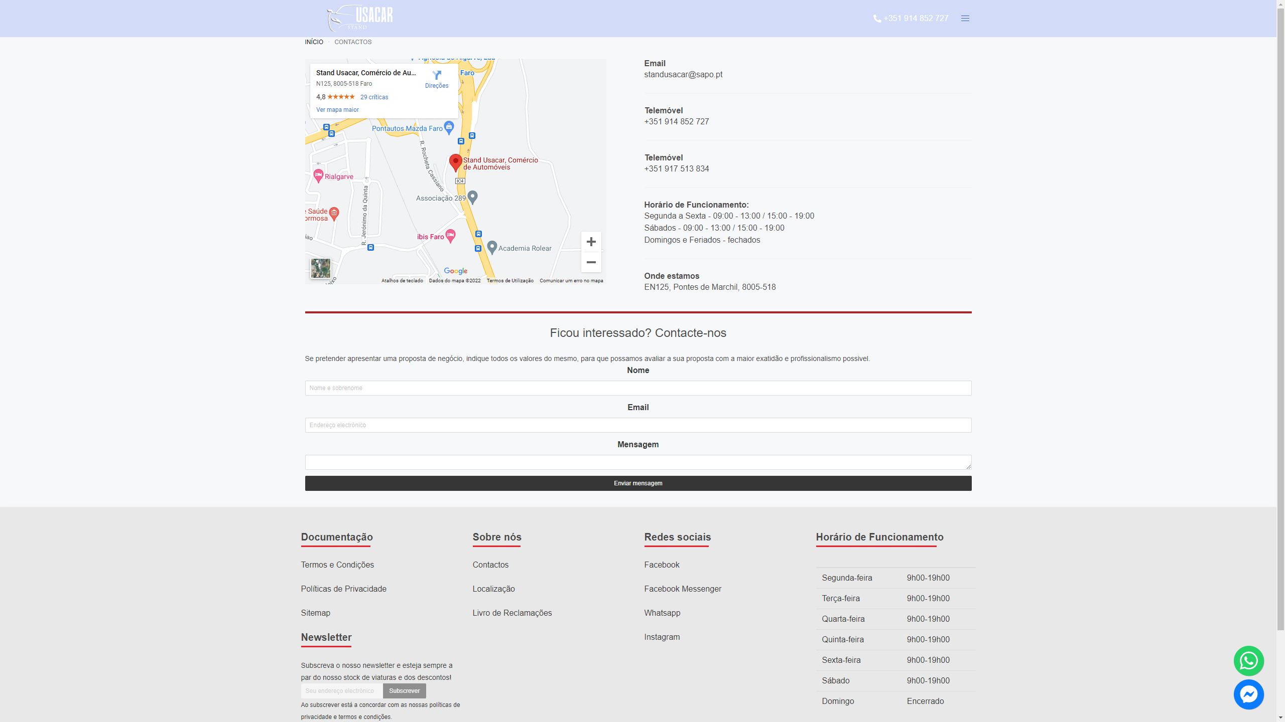 PageSpeed Insights Usacar